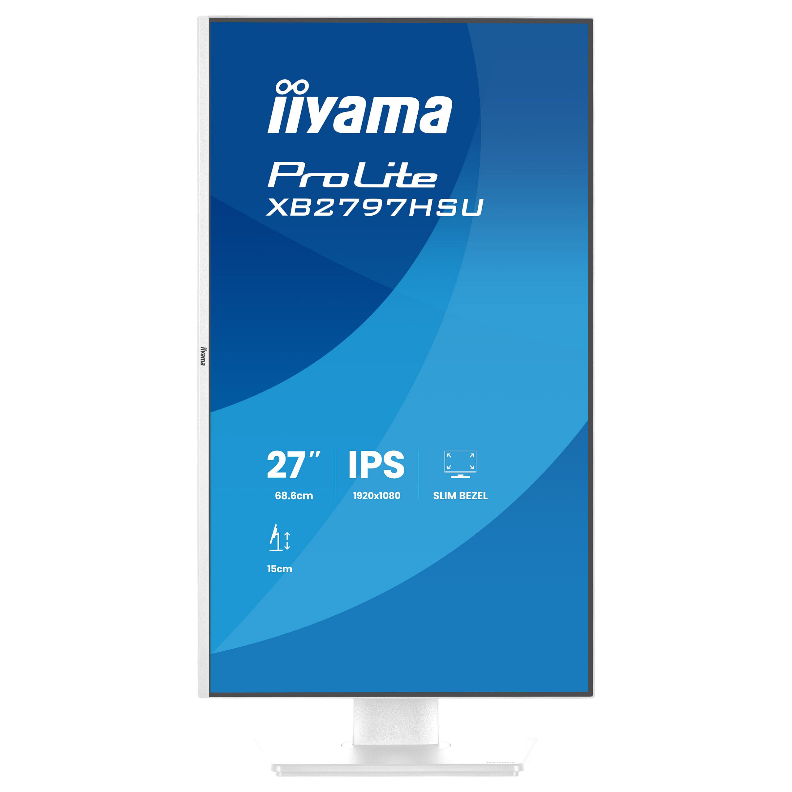 Monitor IIYAMA XB2797HSU-W1 / 27"/ Full HD IPS / LED / 120Hz / 1ms / HDMI+USB+DP - Bardhë - Figura 4