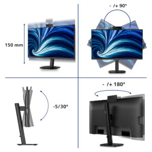 Monitor Philips 27B2N3500JH / 27″/ Quad HD IPS LCD / 120Hz / 4ms / USB-C+DP+HDMI – Zezë 8