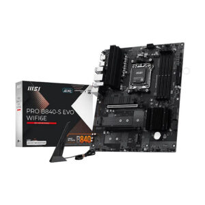 Pllakë Amë AMD MSI PRO B840‑S EVO Wi‑Fi 6E / AM5