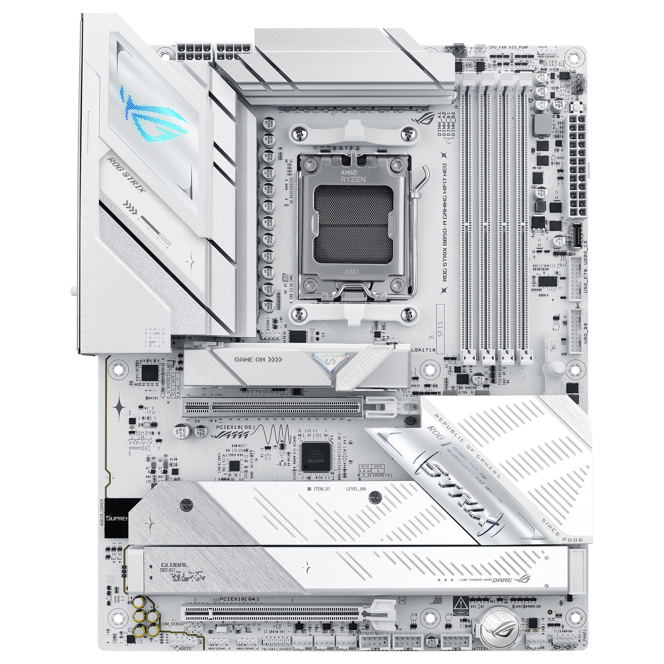 Pllakë Amë AMD ASUS ROG STRIX B850‑A GAMING Wi‑Fi 7 NEO / AM5 / DDR5 / ATX