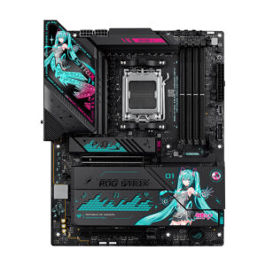 Pllakë Amë Intel ASUS ROG STRIX X870E‑H GAMING Glacial Hatsune Miku Edition / Wi‑Fi 7 / DDR5 / AM5 / ATX
