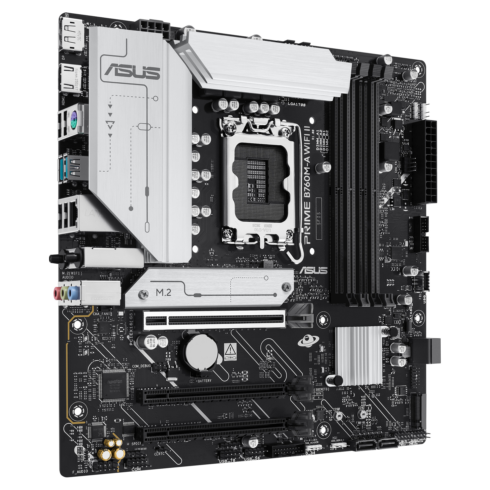 Pllakë Amë Intel ASUS PRIME B760M‑A Wi‑Fi II / LGA1700 / DDR5 / mATX - Figura 2