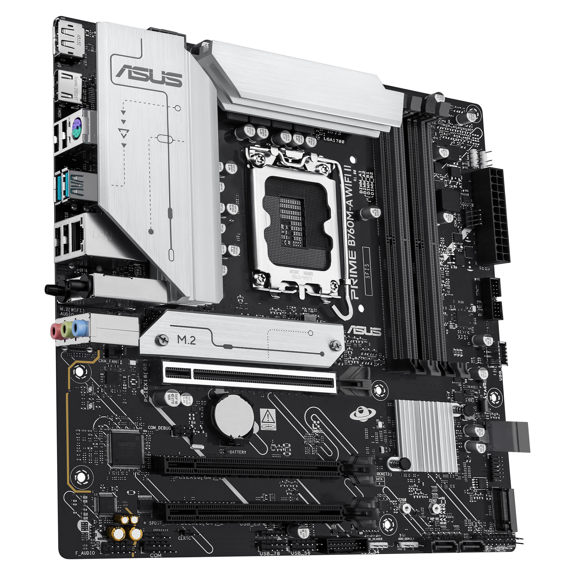 Pllakë Amë Intel ASUS PRIME B760M‑A Wi‑Fi II / LGA1700 / DDR5 / mATX - Figura 3