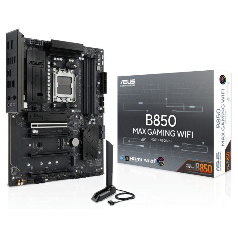 Pllakë Amë AMD ASUS B850 MAX Gaming / Wi‑Fi 6 / DDR5 / AM5 / ATX