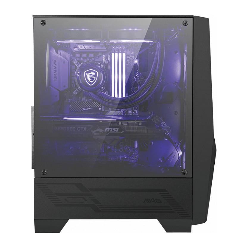 Kasë MSI MAG FORGE 100M B / Tempered Glas / RGB Fan - Zezë - Figura 2