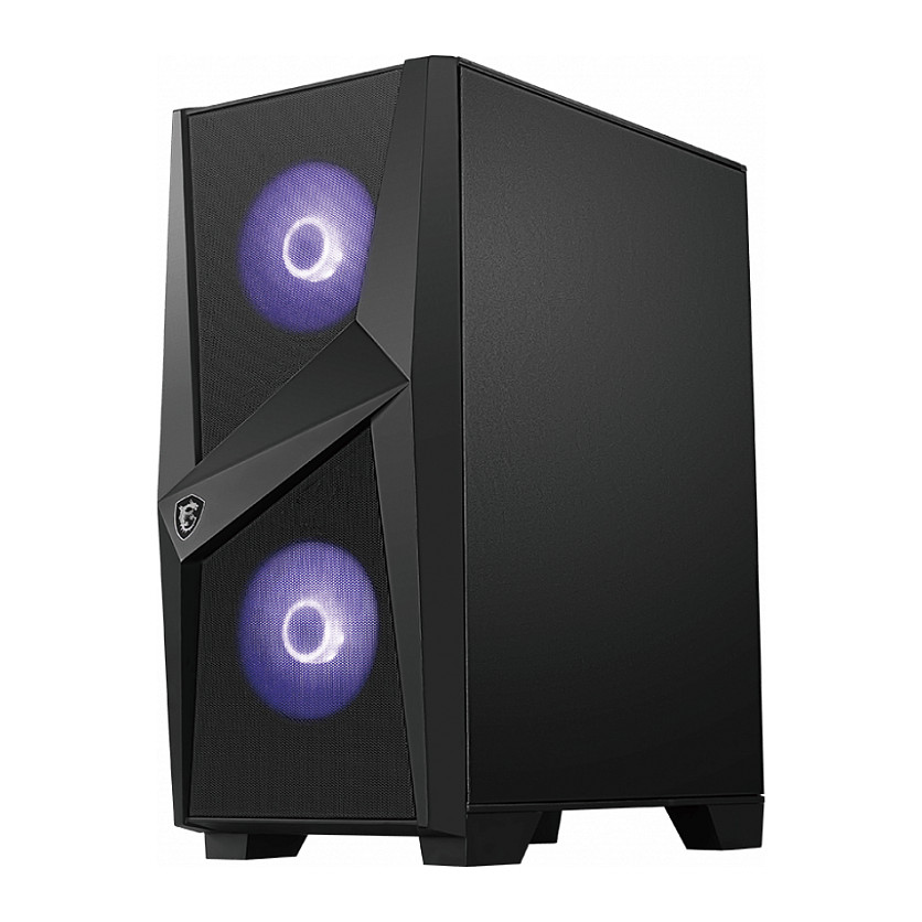 Kasë MSI MAG FORGE 100M B / Tempered Glas / RGB Fan - Zezë - Figura 3