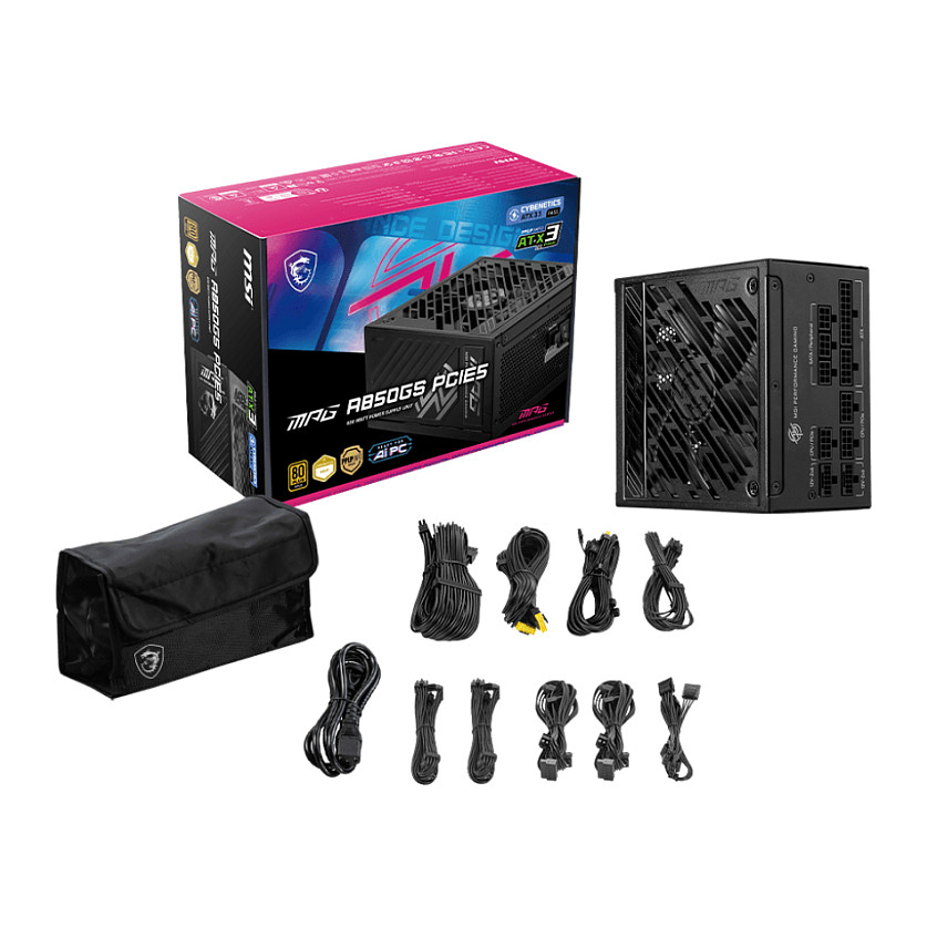 Furnizues Energjie MSI MPG A850GS PCIe5 / 850W / 80 PLUS Gold / ATX - Figura 4