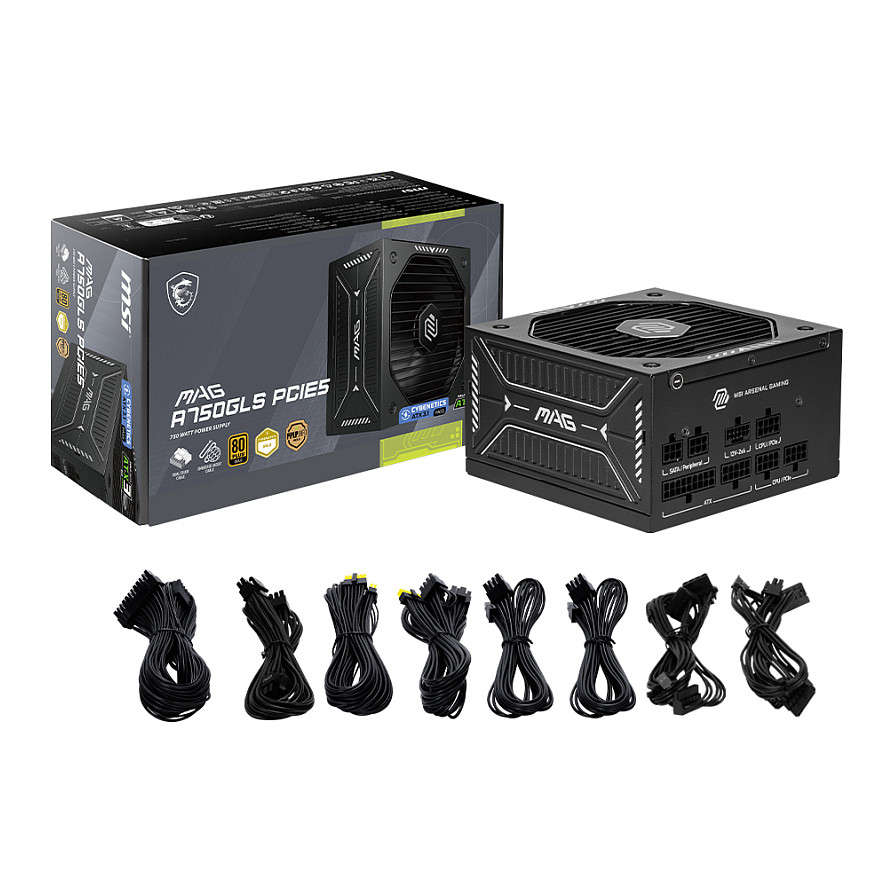 Furnizues Energjie 750W MSI MAG A750GLS PCIE5 / 80+ Gold - Figura 5