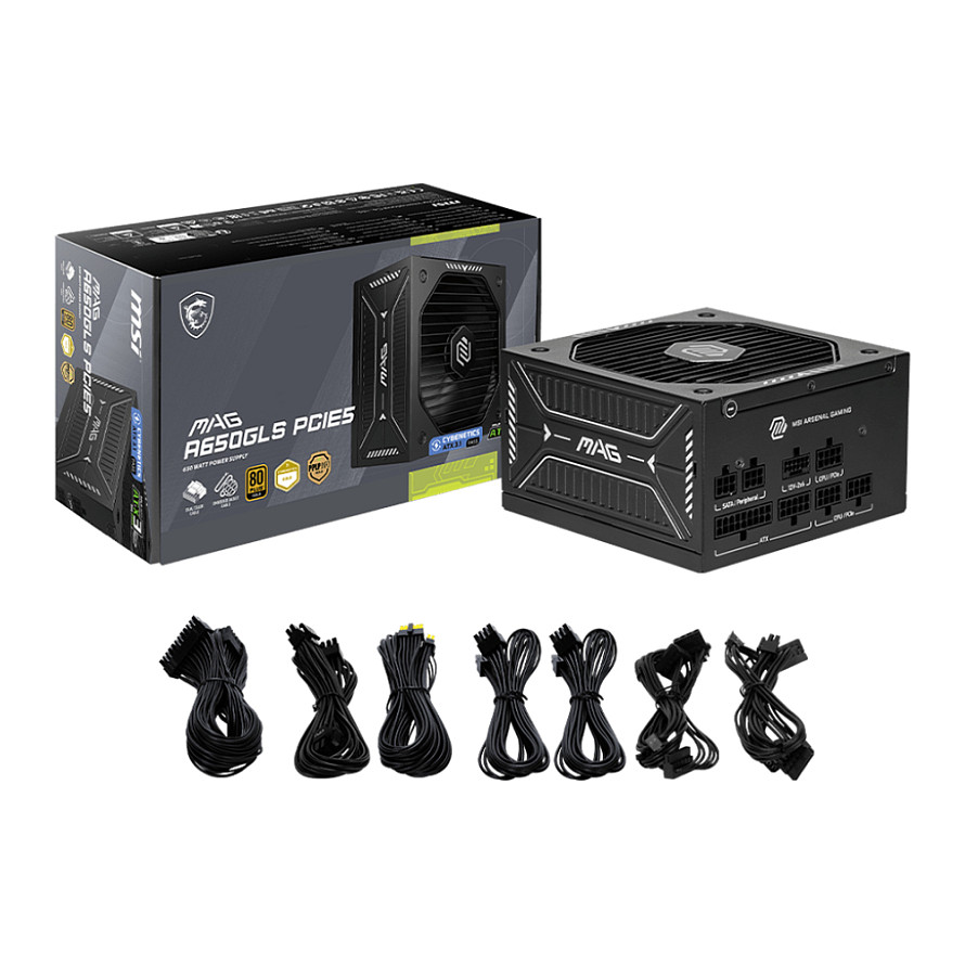 Furnizues Energjie 650W MSI MAG A650GLS PCIE5 / 80+ Gold - Figura 5