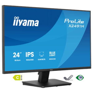 Monitor iiyama X2491H-B1 / 23.8"/ Full HD IPS LCD / 120Hz / 1ms / HDMI+DP+HDCP - Zezë