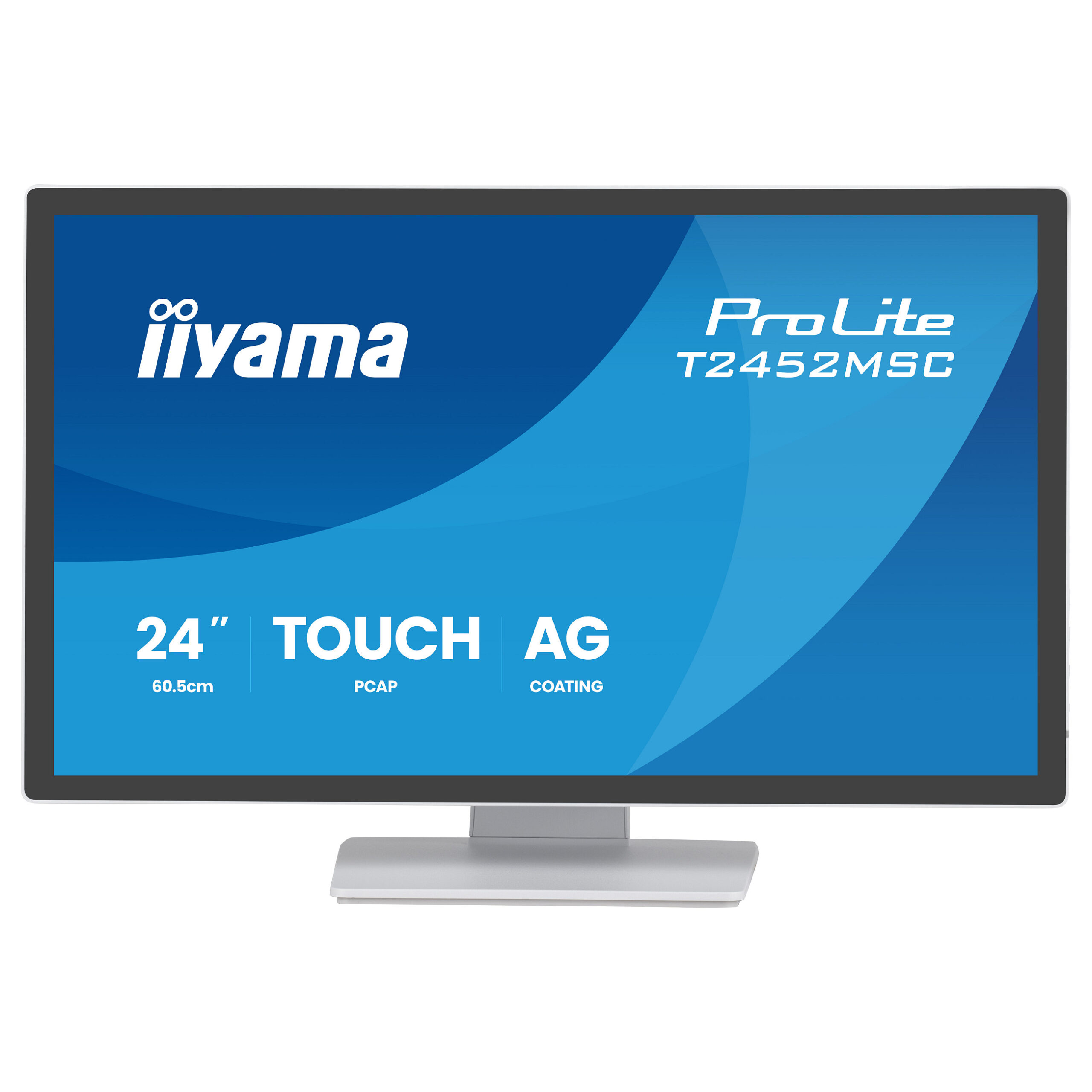 Monitor iiyama T2452MSC-W2AG / 24"/ Full HD IPS LED Touch / 120Hz / 5ms / HDMI+DP - Bardhë - Figura 3