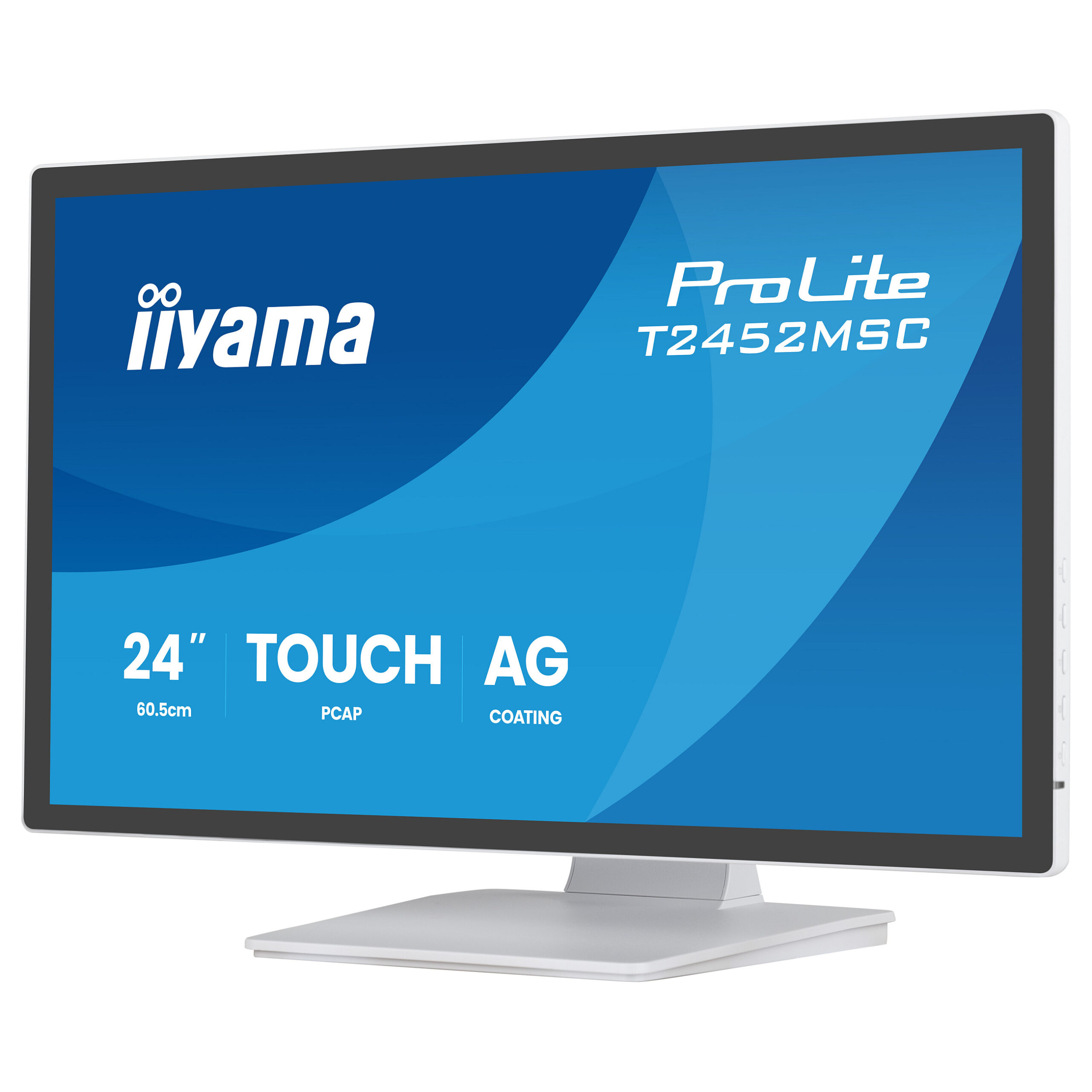 Monitor iiyama T2452MSC-W2AG / 24"/ Full HD IPS LED Touch / 120Hz / 5ms / HDMI+DP - Bardhë - Figura 4