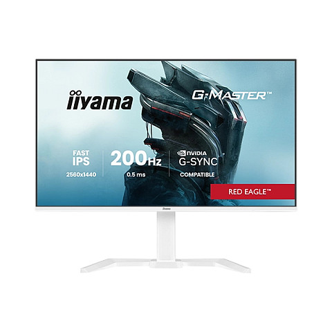 Monitor Gaming iiyama G-MASTER GB2771QSU-W1 / 27"/ Wide Quad HD Fast IPS / 200Hz / 2ms / HDMI+USB+DP+HDCP - Bardhë