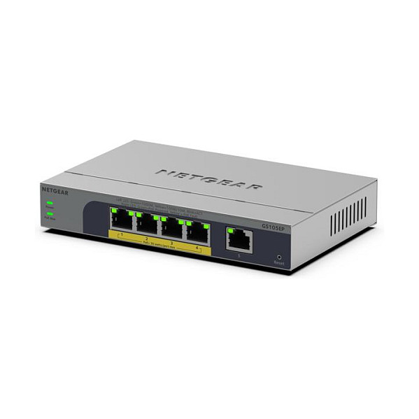 Switch NETGEAR GS105EP / Unmanaged / 5‑Port Gigabit / PoE+ / 63W - Figura 3