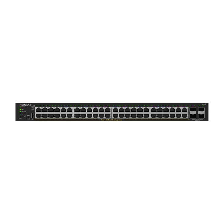 NETGEAR GS348TPv2 52-Port Gigabit PoE+ L3 Lite Smart Managed 4xSFP 380W 2