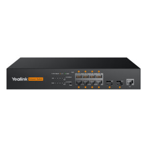 Switch Yealink MSFT‑RCH80 / 8‑Port Gigabit + 2xSFP / L2+ Managed / PoE+