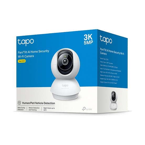 Kamera për monitorimin e fëmijëve TP-Link Tapo C230 V1 Indoor Pan/Tilt Wi-Fi - Bardhë - Figura 3