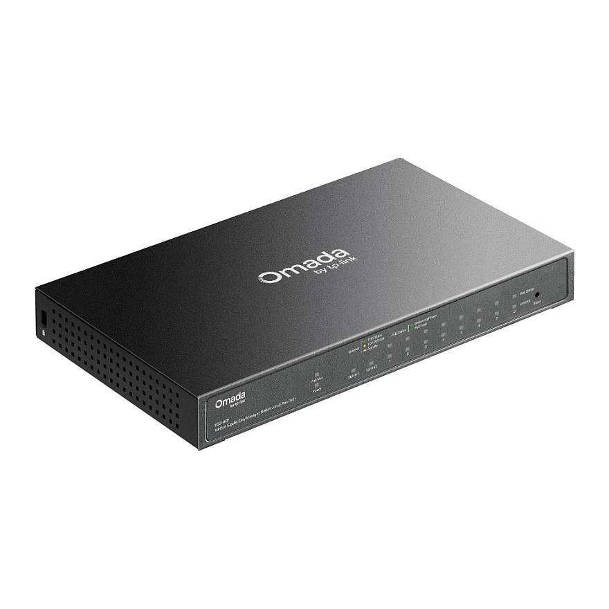 TP-Link Omada ES210GP 10-Port Gigabit Easy Managed Switch 8-Port PoE+ 1x RJ45 1x SFP - Figura 4