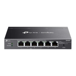 Switch TP‑Link Omada ES206GP / 6‑Port Gigabit / Easy Managed / 4‑Port PoE+ 2xPort