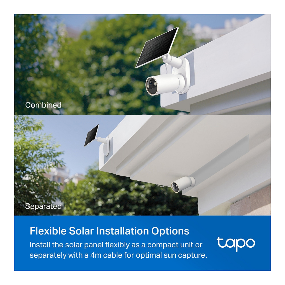 Kamera Sigurie IP CCTV TP-Link Tapo C460 KIT Bullet Outdoor 4K (8MP) me Energji Diellore dhe Bateri - Bardhë - Figura 5