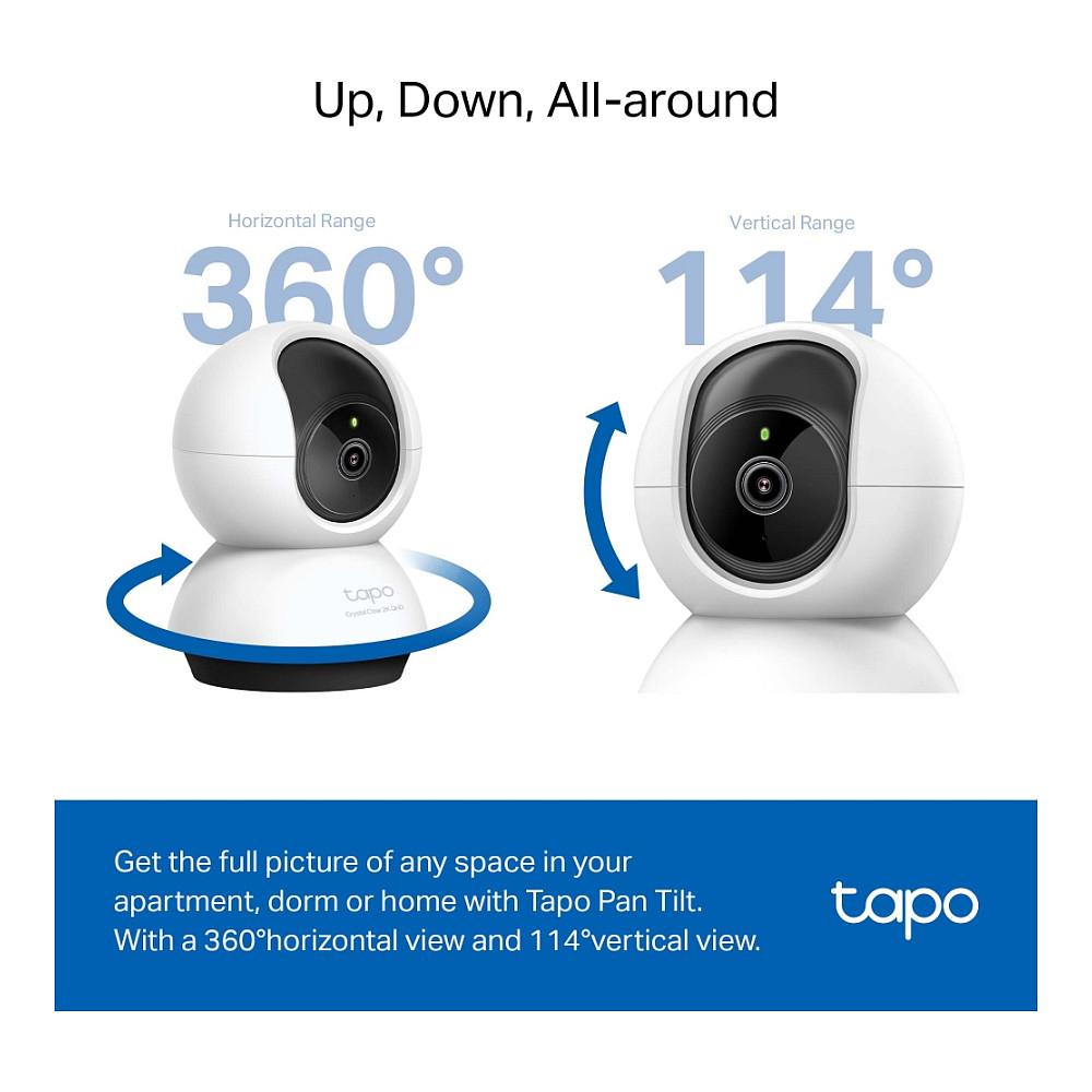 Kamera për monitorimin e fëmijëve TP-Link Tapo C220 Pan/Tilt Security Wi-Fi Kamera - Bardhë - Figura 4