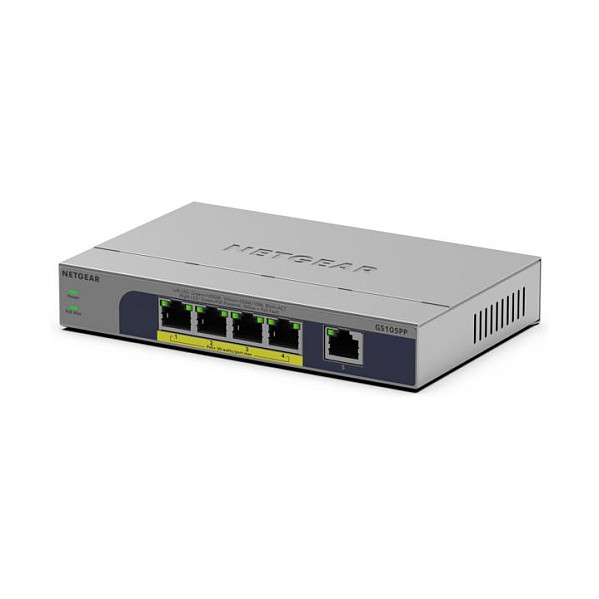 Switch NETGEAR GS105PP / Unmanaged / 5‑Port Gigabit / PoE+ / 83W - Figura 3
