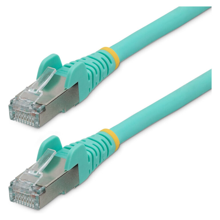 Kabllo për rrjet CAT6a StarTech.com 50cm S/FTP LSZH / 10GbE / PoE 100W - Aqua