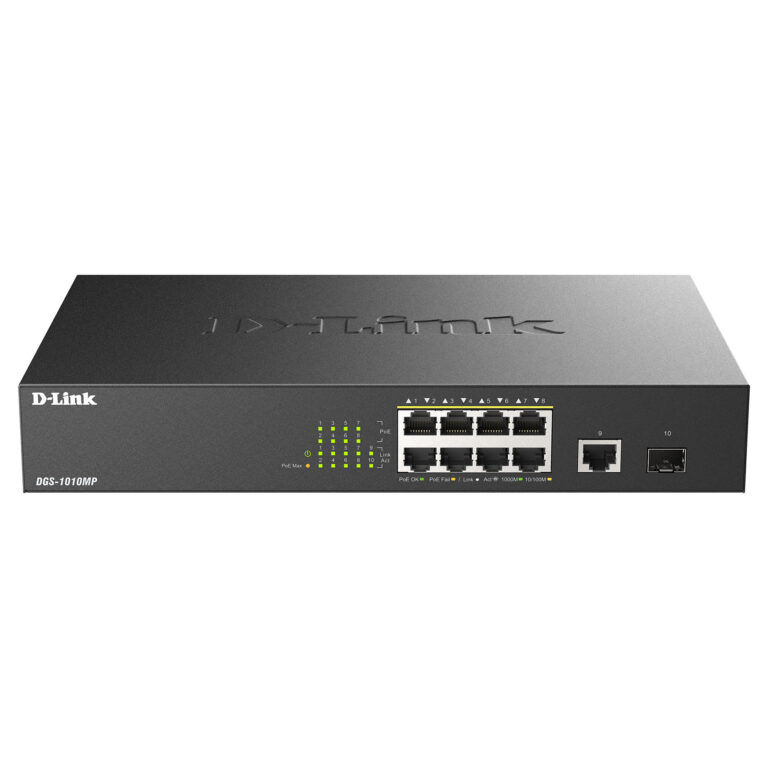 Switch D‑Link / DGS‑1010MP/E / Layer2 / PoE+ / 10x Gigabit