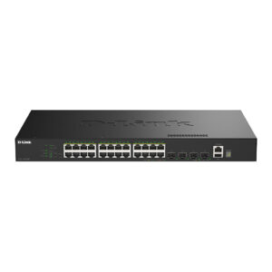 D-Link DGS-1530-28P/E Managed PoE+ Switch | 28 Port Gigabit | 24x PoE+ + 4x 10G SFP+ | 370W 3