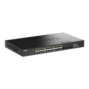 D-Link DGS-1530-28P/E Managed PoE+ Switch | 28 Port Gigabit | 24x PoE+ + 4x 10G SFP+ | 370W 4