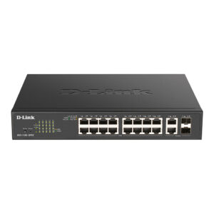 D-Link DGS-1100-18PV2 Smart Managed PoE+ Switch | 18 Port Gigabit | 130W 4