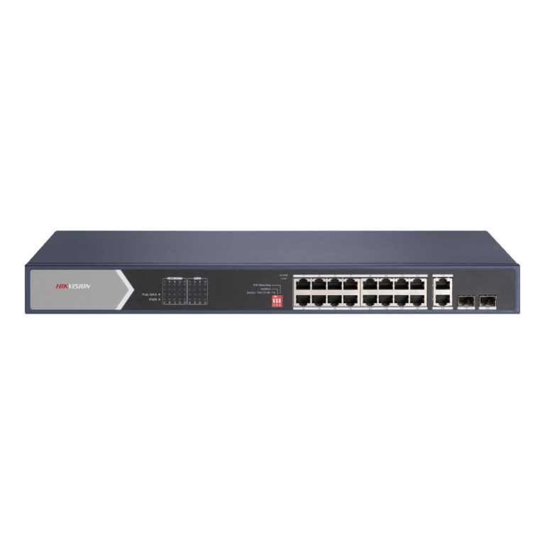Switch HIKVISION DS‑3E0520HP‑E / Unmanaged / PoE / 20x Fast Ethernet