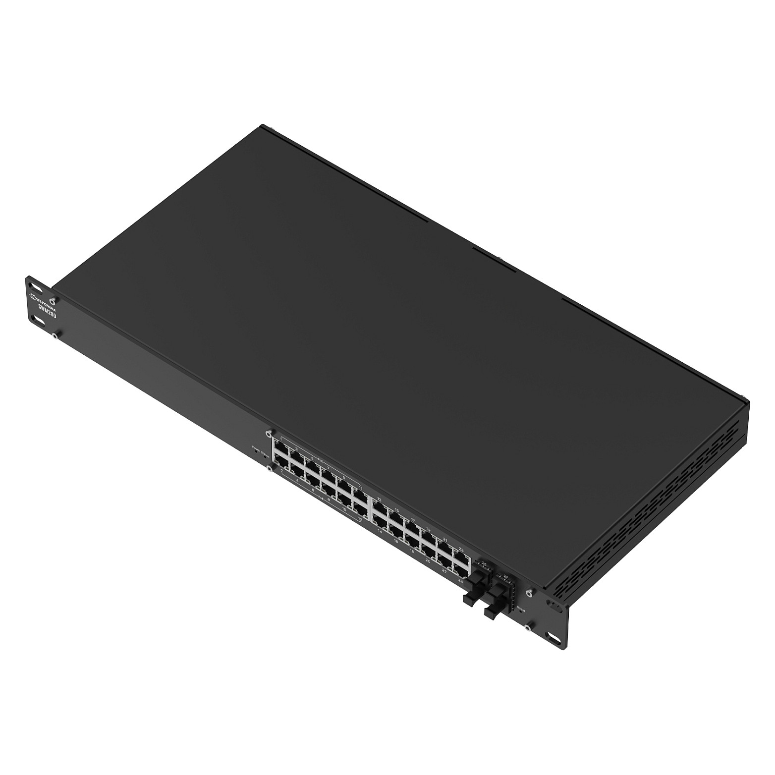 Teltonika SWM280 L2+ Managed PoE Switch 24 Port | 12x PoE + 4x SFP | 300W | 19″ Rack 4