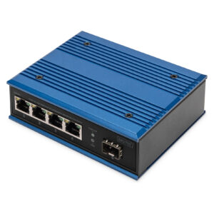 DIGITUS Industrial Gigabit PoE Switch 4 Port + 1 SFP | Unmanaged | DN-651135