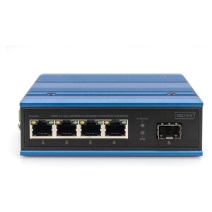 DIGITUS Industrial Gigabit PoE Switch 4 Port + 1 SFP | Unmanaged | DN-651135 8