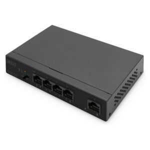 DIGITUS Industrial Gigabit PoE Switch 4 Port + 1 Uplink | Unmanaged | DN-95330-1 | 60W