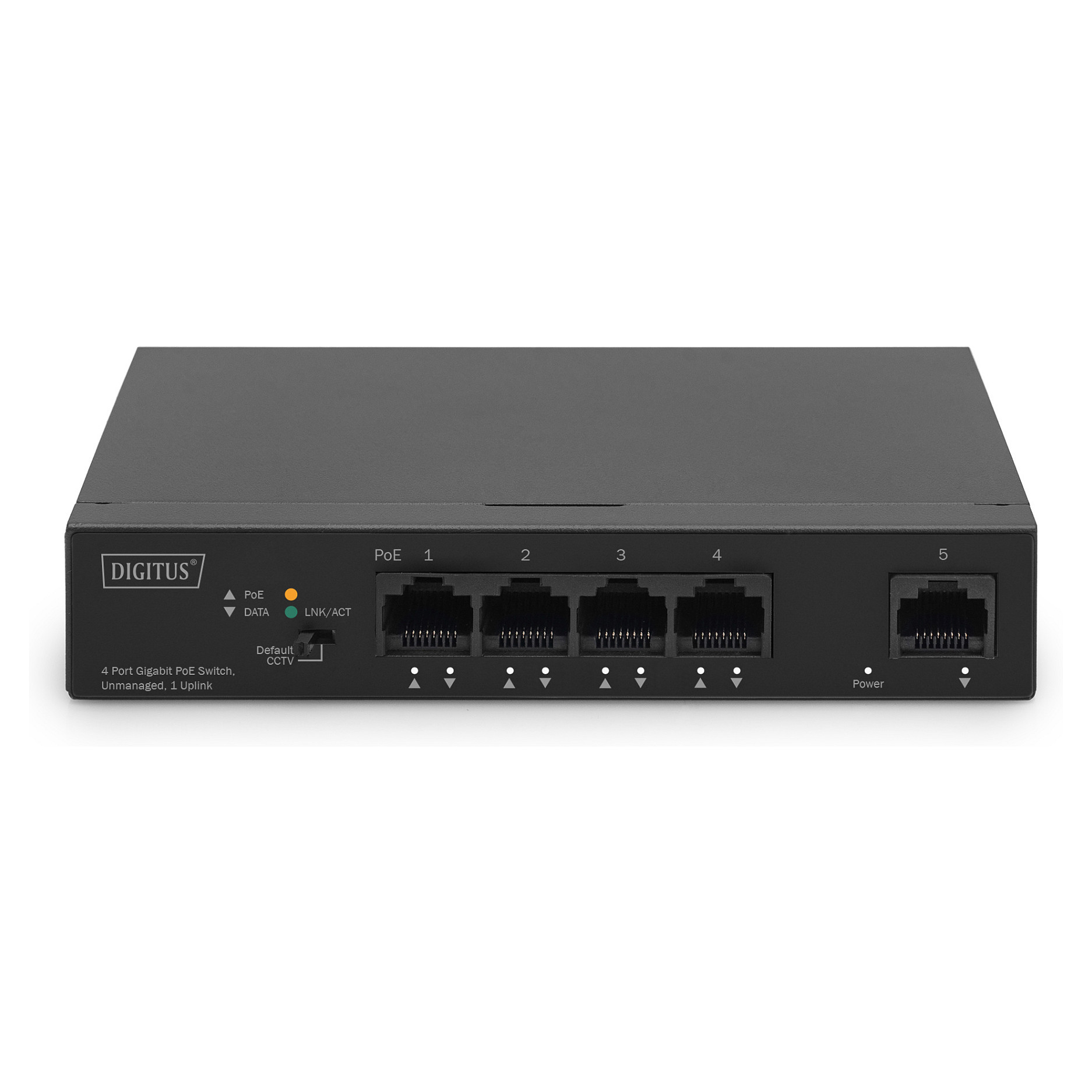 DIGITUS Industrial Gigabit PoE Switch 4 Port + 1 Uplink | Unmanaged | DN-95330-1 | 60W - Figura 3