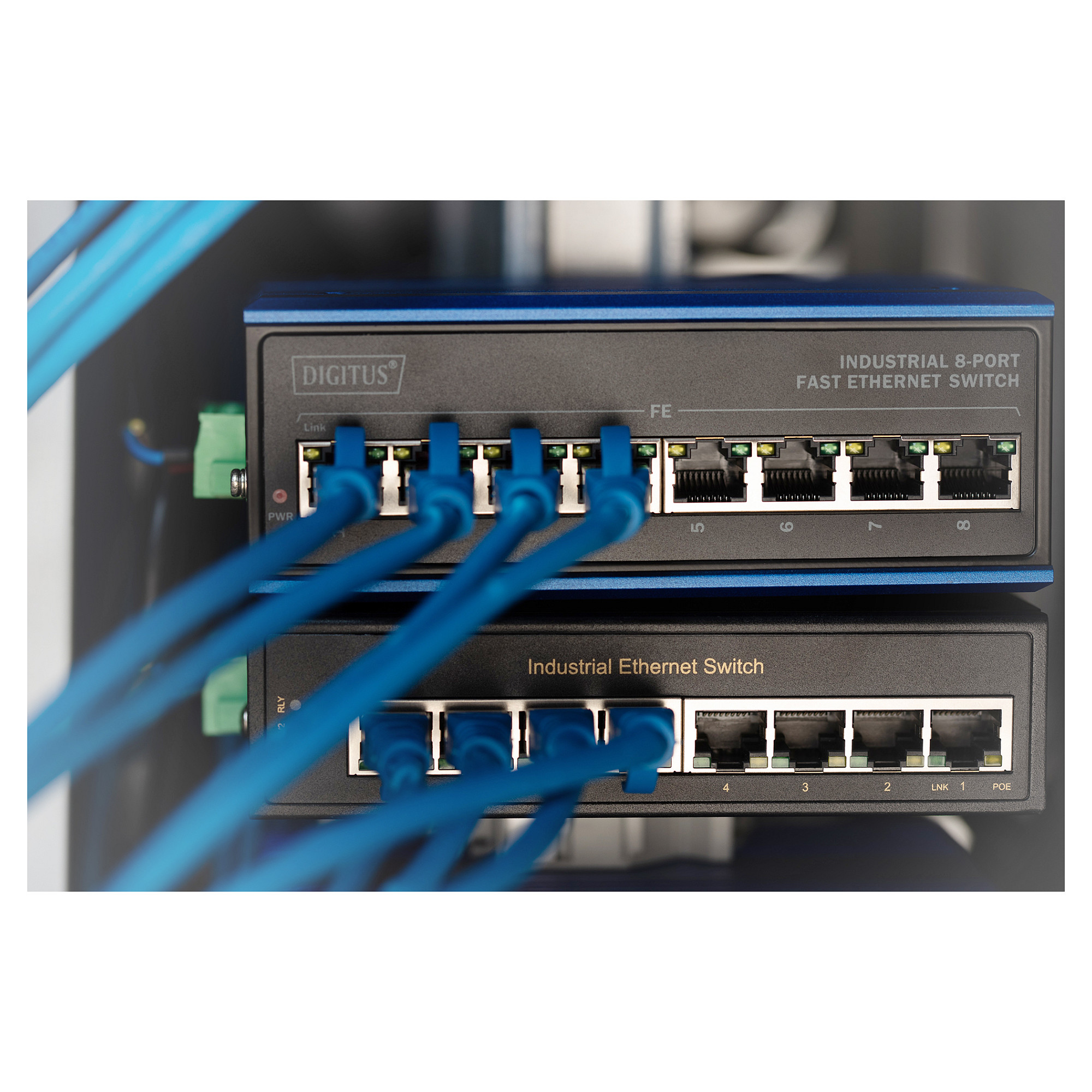DIGITUS Industrial 8-Port Fast Ethernet PoE Switch | Unmanaged | DN-650108 - Figura 2
