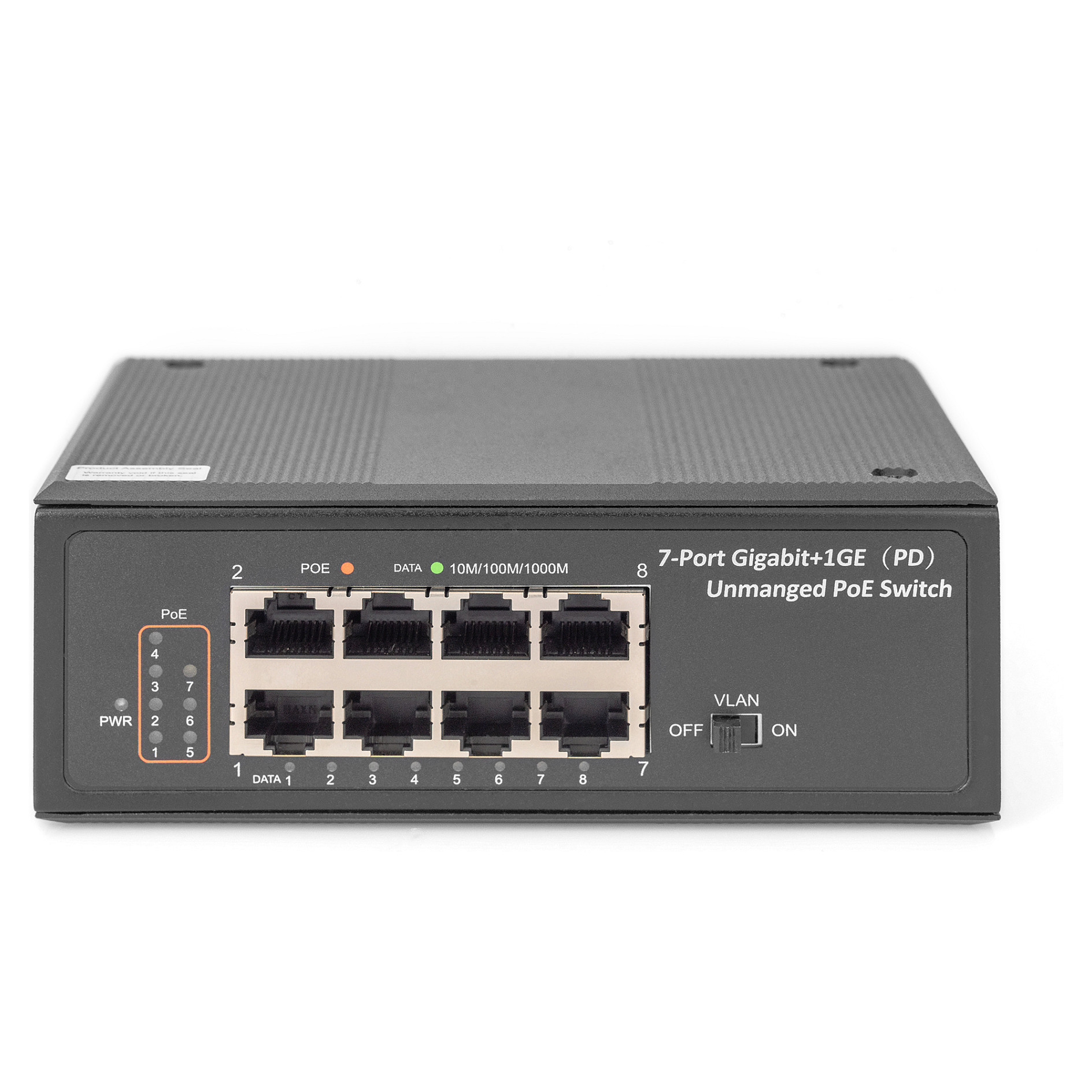 SDIGITUS Industrial Gigabit PoE Switch 7 Port + 1 PD | Unmanaged | DIN Rail | DN-651113 - Figura 4