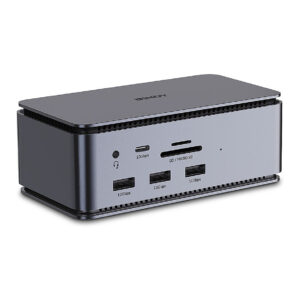 Docking Station for Laptop LINDY / 3xUSB-A / 1xUSB-C / 1xDisplayport / 1xHDMI - Gri e Errët