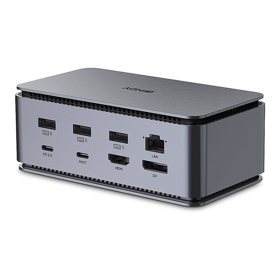 Docking Station for Laptop LINDY / 3xUSB-A / 1xUSB-C / 1xDisplayport / 1xHDMI - Gri e Errët - Figura 2