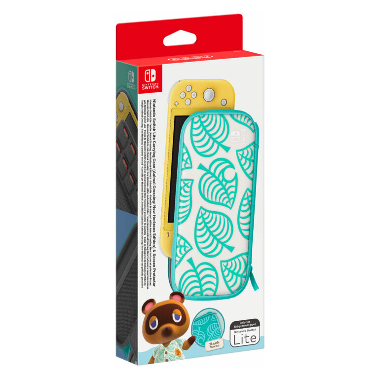 Çantë mbrojtëse për Nintendo Switch Lite (Animal Crossing) dhe film mbrojtës për ekranin.
