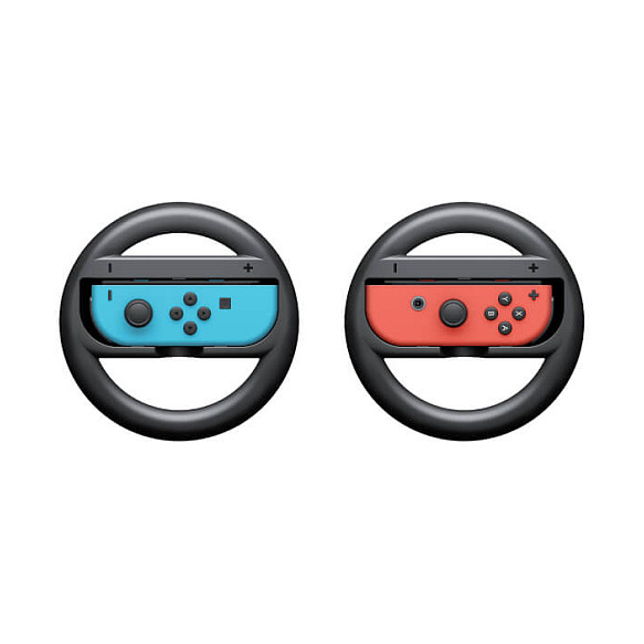 Timon Nintendo Joy-Con 2 Steering Wheel Pair - Blu / Portokalli - Figura 2
