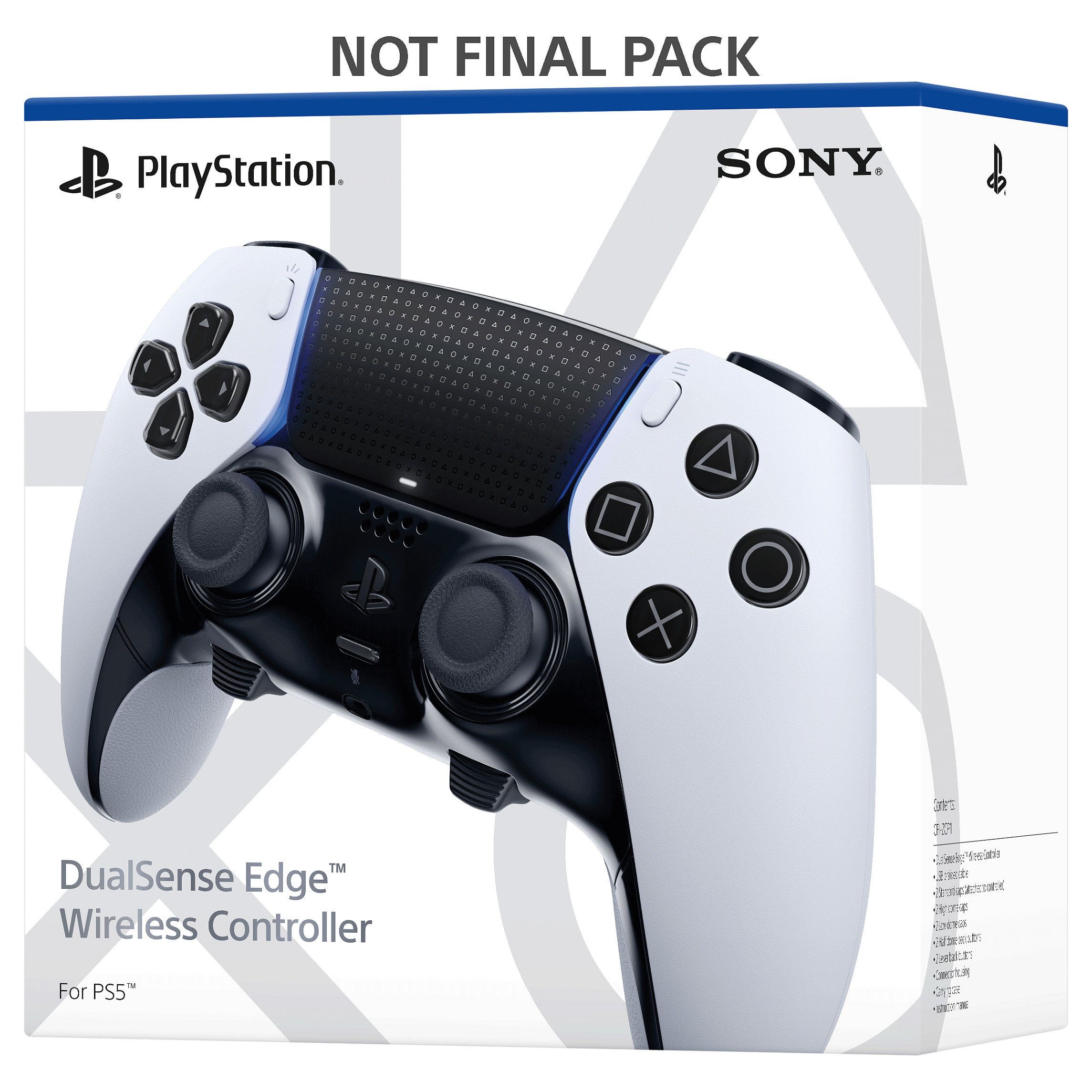 Kontroller Sony PlayStation DualSense Edge Wireless - Bardhë/Zezë - Figura 3