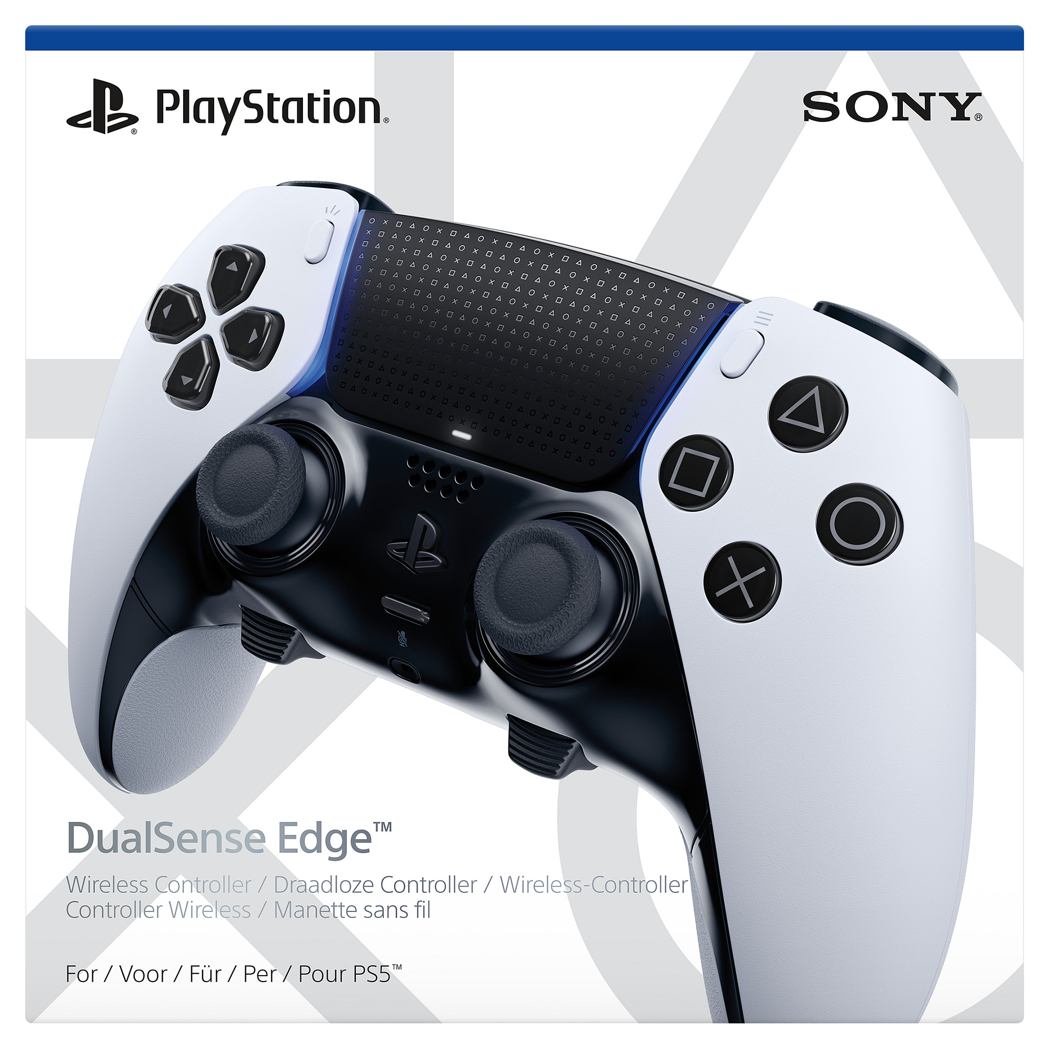 Kontroller Sony PlayStation DualSense Edge Wireless - Bardhë/Zezë - Figura 5