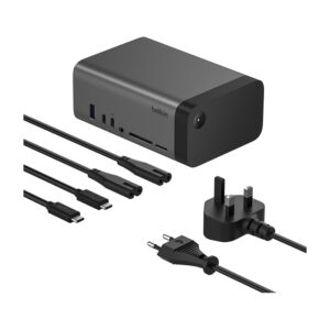 Docking Station Belkin / 11-in-1 Pro / 1xUSB-A / 4xUSB-C / 2xHDMI / LAN / MicroSD + SD - Gri