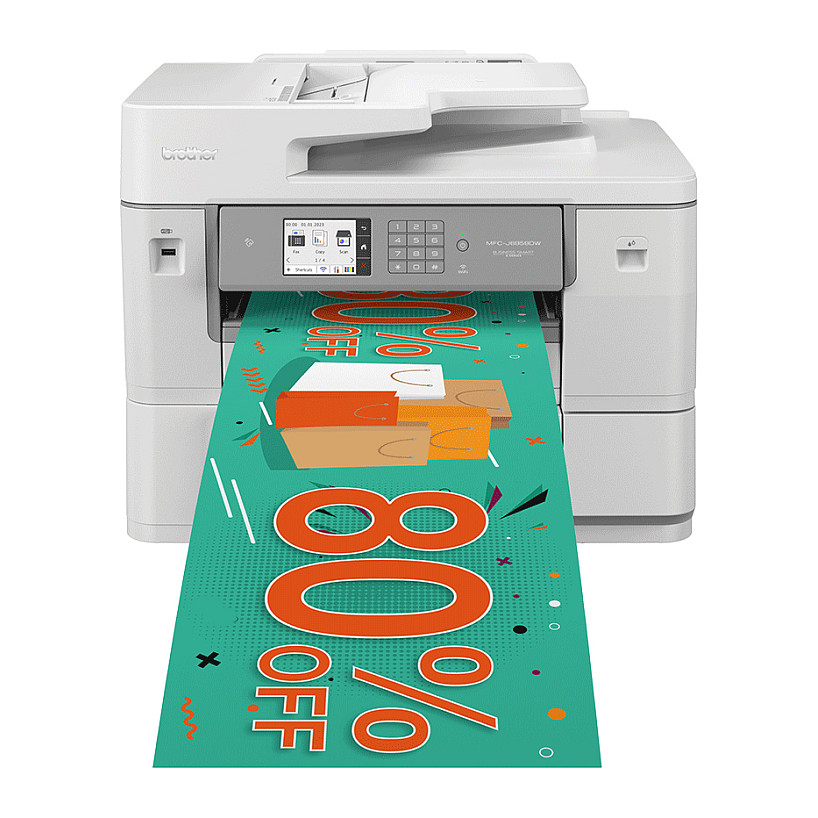 Printer Multifunksional Brother MFC‑J6959DW / Professional DIN A3 / Banner Printing / 30ppm / Wi-Fi – Bardhë