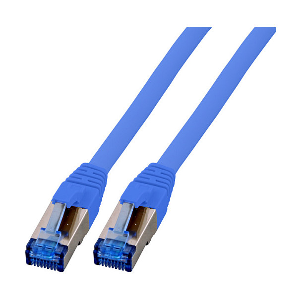 Kabllo Rrjeti EFB RJ45 S/FTP Cat.6A/Cat.7 Superflex TPE 0.25m - Blu