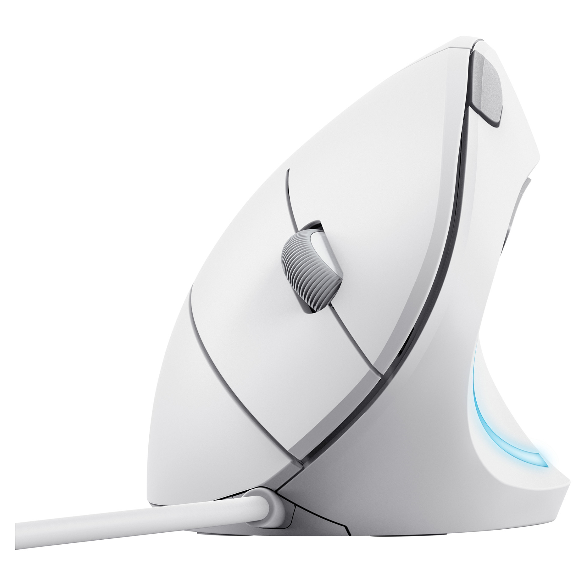 Maus me kabllo Trust Verto Ergonomic 1600 DPI -Bardhë - Figura 3