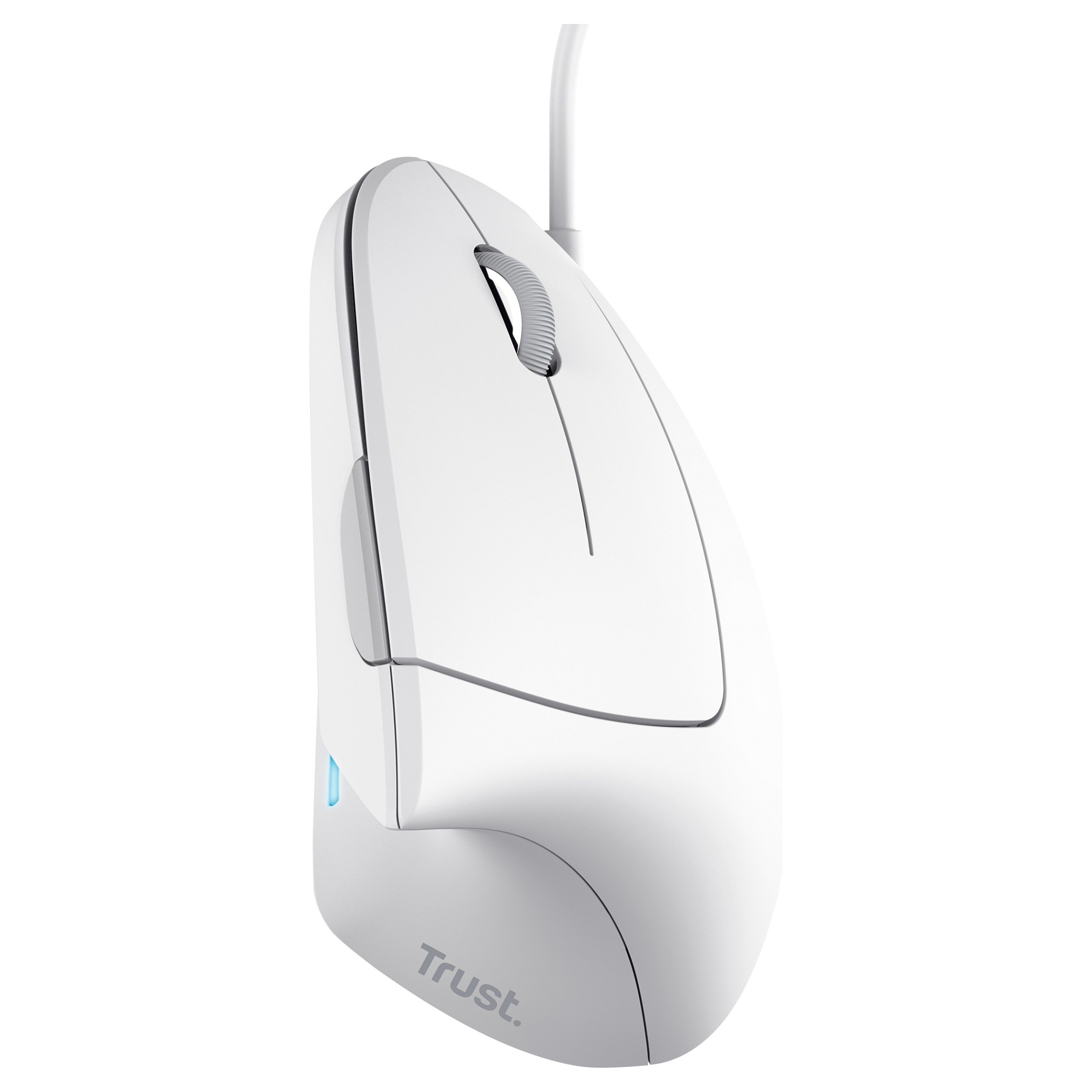 Maus me kabllo Trust Verto Ergonomic 1600 DPI -Bardhë - Figura 4